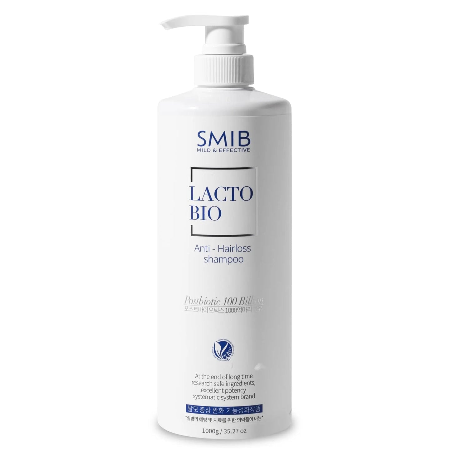 SMIB Lactobio Shampoo – With 100 Billion Postbiotics – For Fuller-Looking Hair and Scalp Care – Korean-Inspired Formula (35.27 oz) - Maple Wellness Supplements
