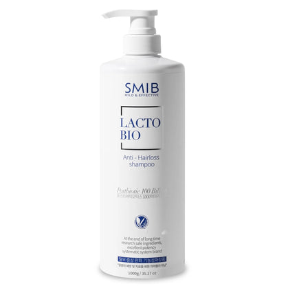 SMIB Lactobio Shampoo – With 100 Billion Postbiotics – For Fuller-Looking Hair and Scalp Care – Korean-Inspired Formula (35.27 oz) - Maple Wellness Supplements