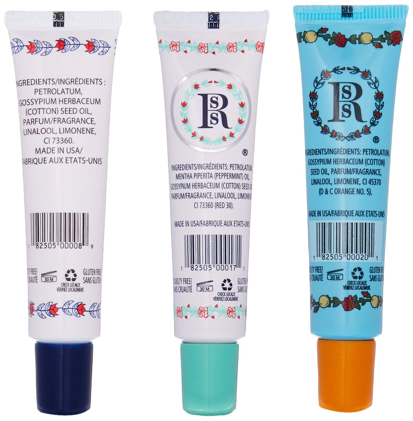 Smith's Rose Lip Balm Bulk- 3x0.5oz Premium All Purpose Lip Gloss Tubes & 3x0.8oz Lip Treatment Salve - Trio Lip Balm Tubes for Plump Lips & Cracked Skin Care - Christmas Gift Set, EBook - Maple Wellness Supplements