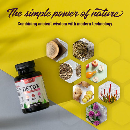 Snap Supplements Detox Cleanse Capsules - Advanced Blend for Full Body Detox & Cleans - Maple Wellness Supplements