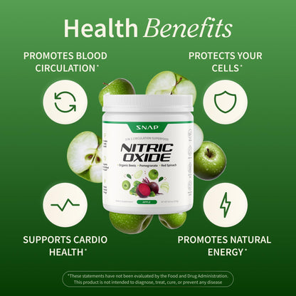 Snap Supplements Organic Beet Root Powder Nitric Oxide Supplement for Men & Women, Red Spinach & Pomegranate, Supports Healthy Energy & Blood Pressure Already - Maple Wellness Supplements
