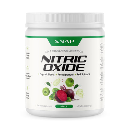 Snap Supplements Organic Beet Root Powder Nitric Oxide Supplement for Men & Women, Red Spinach & Pomegranate, Supports Healthy Energy & Blood Pressure Already - Maple Wellness Supplements