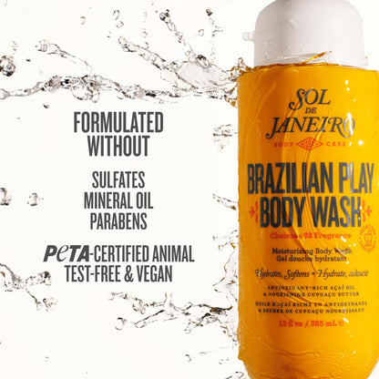 Sol de Janeiro Brazilian Play Moisturizing Shower Cream Gel Body Wash 385mL/13.0 fl oz. - Maple Wellness Supplements