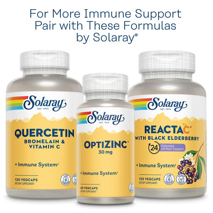 SOLARAY L-Lysine Monolaurin Immune Support Supplement, 1:1 Ratio for Immune System Function, 500 mg Each, 60-Day Money Back Guarantee - Maple Wellness Supplements