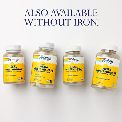 Solaray Mega Multi Mineral | 200 Capsules - Maple Wellness Supplements