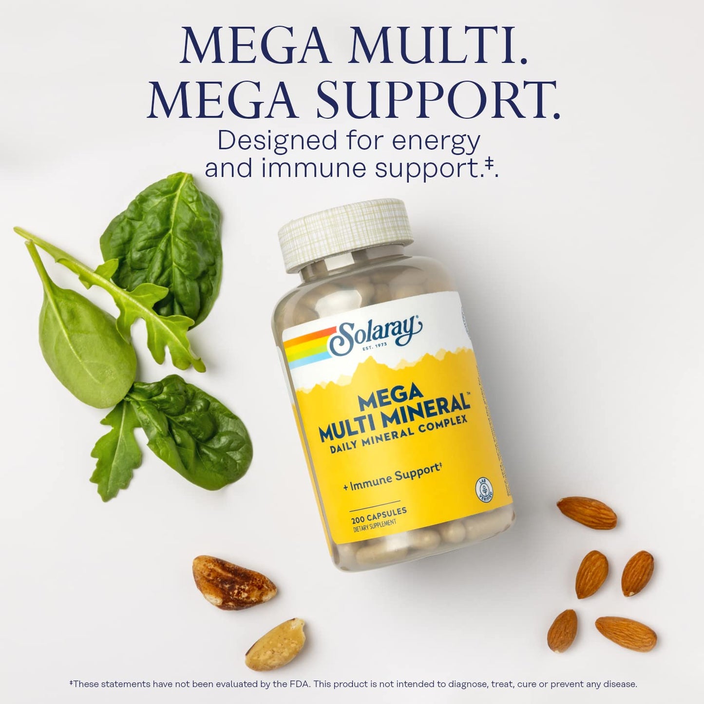 Solaray Mega Multi Mineral | 200 Capsules - Maple Wellness Supplements