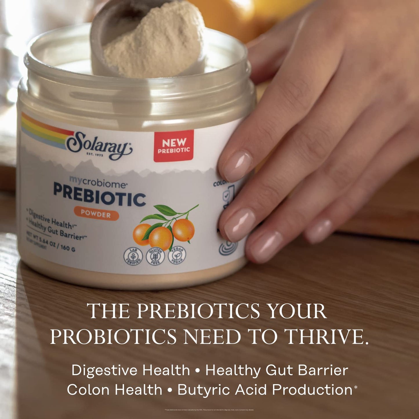 SOLARAY Mycrobiome Prebiotic Powder, Prebiotics for Women and Men, Digestive Nutritional Supplements for Colon and Gut Health, Easy-to-Mix, Non-Bloating Formula, - Maple Wellness Supplements