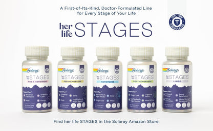 SOLARAY PhytoEstrogen Menopause Supplements - Wild Yam, Black Cohosh, and Dong Quai Estrogen Pills for Women's Health - Vegan, Lab Verified, 60-Day Guarantee (30 Servings, 120 VegCaps) - Maple Wellness Supplements
