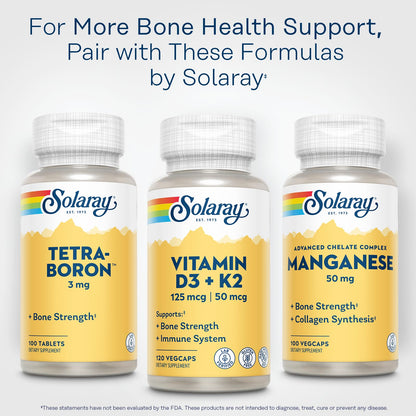 SOLARAY Vitamin D3 K2 - Bone Health and Immune Support Supplement - With 5000 IU Vitamin D as Vit D3 and 50 mcg Vitamin K2 as Menoquinone MK7, Made Without Soy - Maple Wellness Supplements