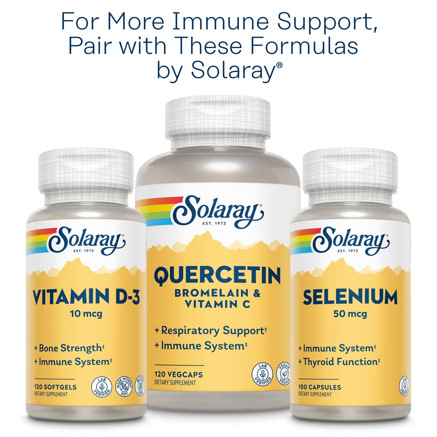 Solaray Zinc 50mg Immune Support Capsules, 100 Count, Vegan, Pumpkin Seed - Maple Wellness Supplements