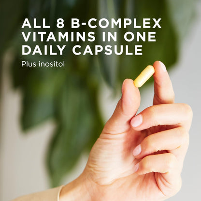 Solgar B-Complex "100", 100 Vegetable Capsules - Nervous System Support - Supports Energy Metabolism - Non-GMO, Vegan, Gluten Free, - Maple Wellness Supplements