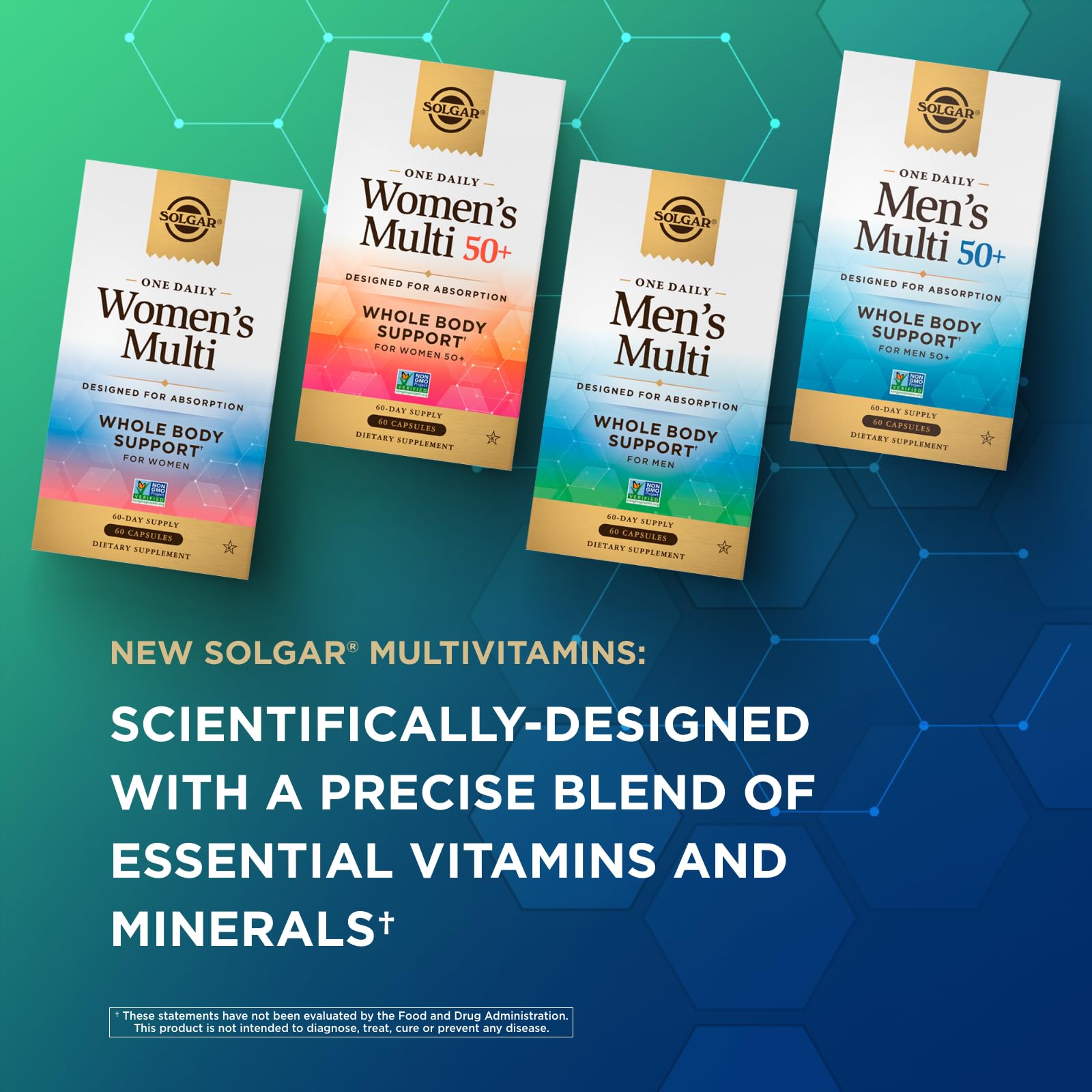 SOLGAR One a Day Women & Mens Bundle:Daily Women's Multi Whole Body Support, 60 Servings + Daily Men's Multivitamin Whole Body Support Supplement, 60 Servings - Maple Wellness Supplements