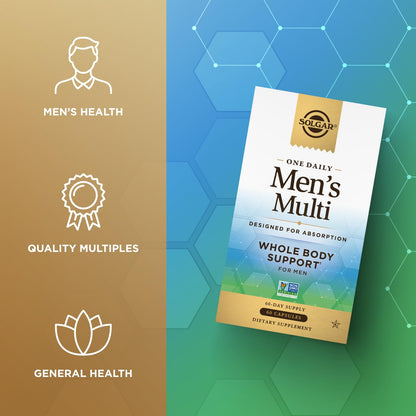 SOLGAR One a Day Women & Mens Bundle:Daily Women's Multi Whole Body Support, 60 Servings + Daily Men's Multivitamin Whole Body Support Supplement, 60 Servings - Maple Wellness Supplements