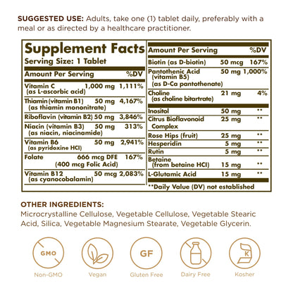 Solgar Ultimate B+C Complex Stress Formula 90 Tablets (Pack of 2) - Maple Wellness Supplements