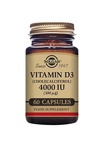 Solgar Vitamin D3 4000 IU (100 µg) Vegetable Capsules - Pack of 60 - Cholecalciferol - Maple Wellness Supplements