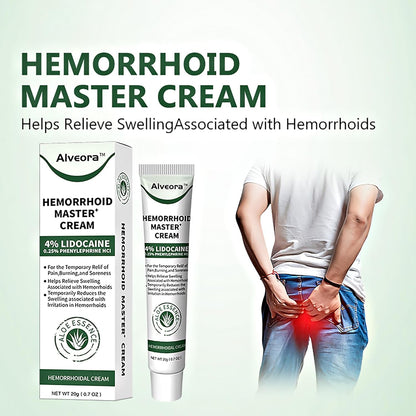 SOLUMIRA Perianal Care Cream, Hemorrhoid & Fissure Ointment with 4 Applicators, Relief Anal Pain, Itching, Swelling, Discomfort, Natural Herbs Fast Acting Ingredients - Maple Wellness Supplements
