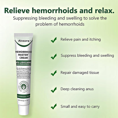 SOLUMIRA Perianal Care Cream, Hemorrhoid & Fissure Ointment with 4 Applicators, Relief Anal Pain, Itching, Swelling, Discomfort, Natural Herbs Fast Acting Ingredients - Maple Wellness Supplements