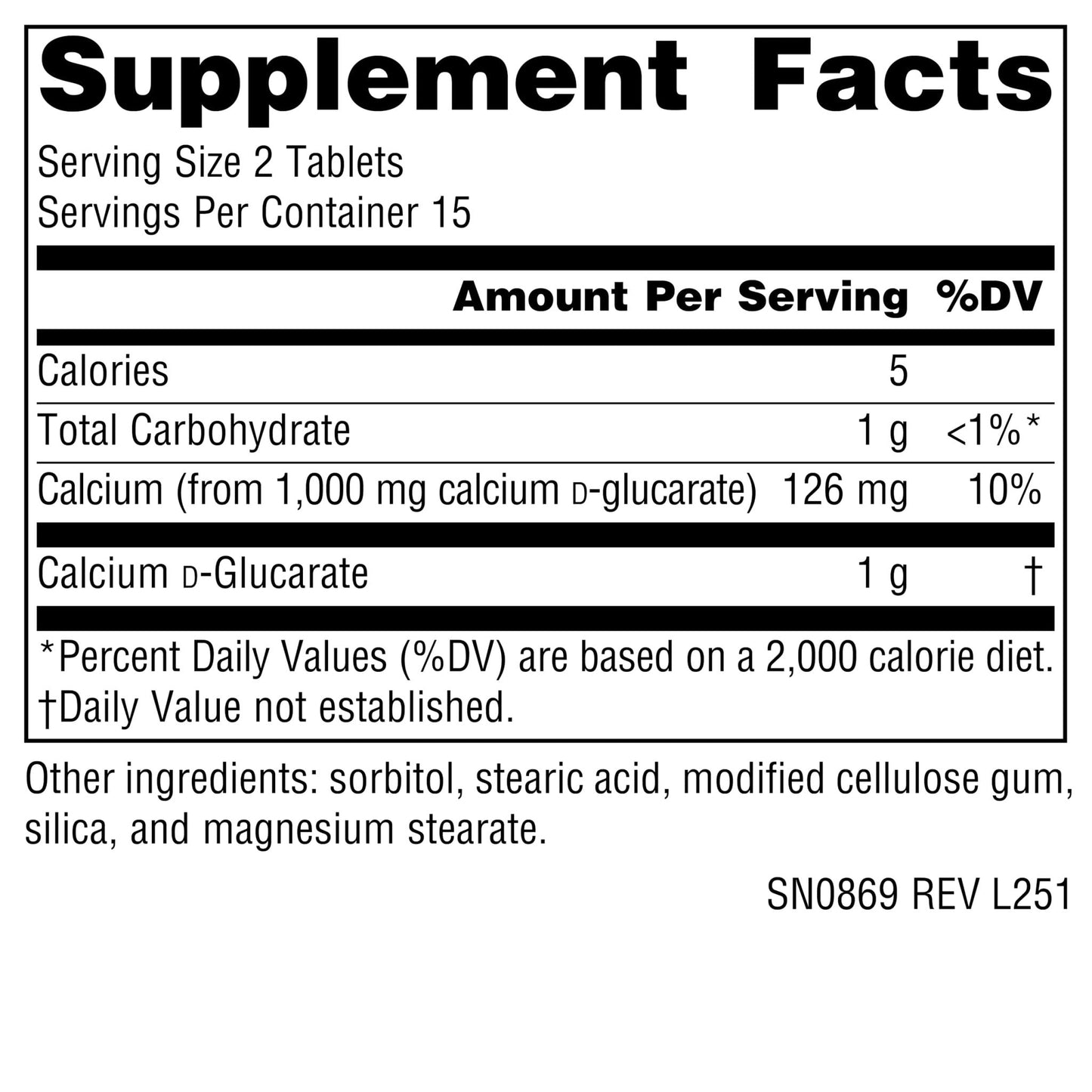 Source Naturals Calcium D-Glucarate, Cellular Detoxifier* 500mg - 30 Tablets - Maple Wellness Supplements