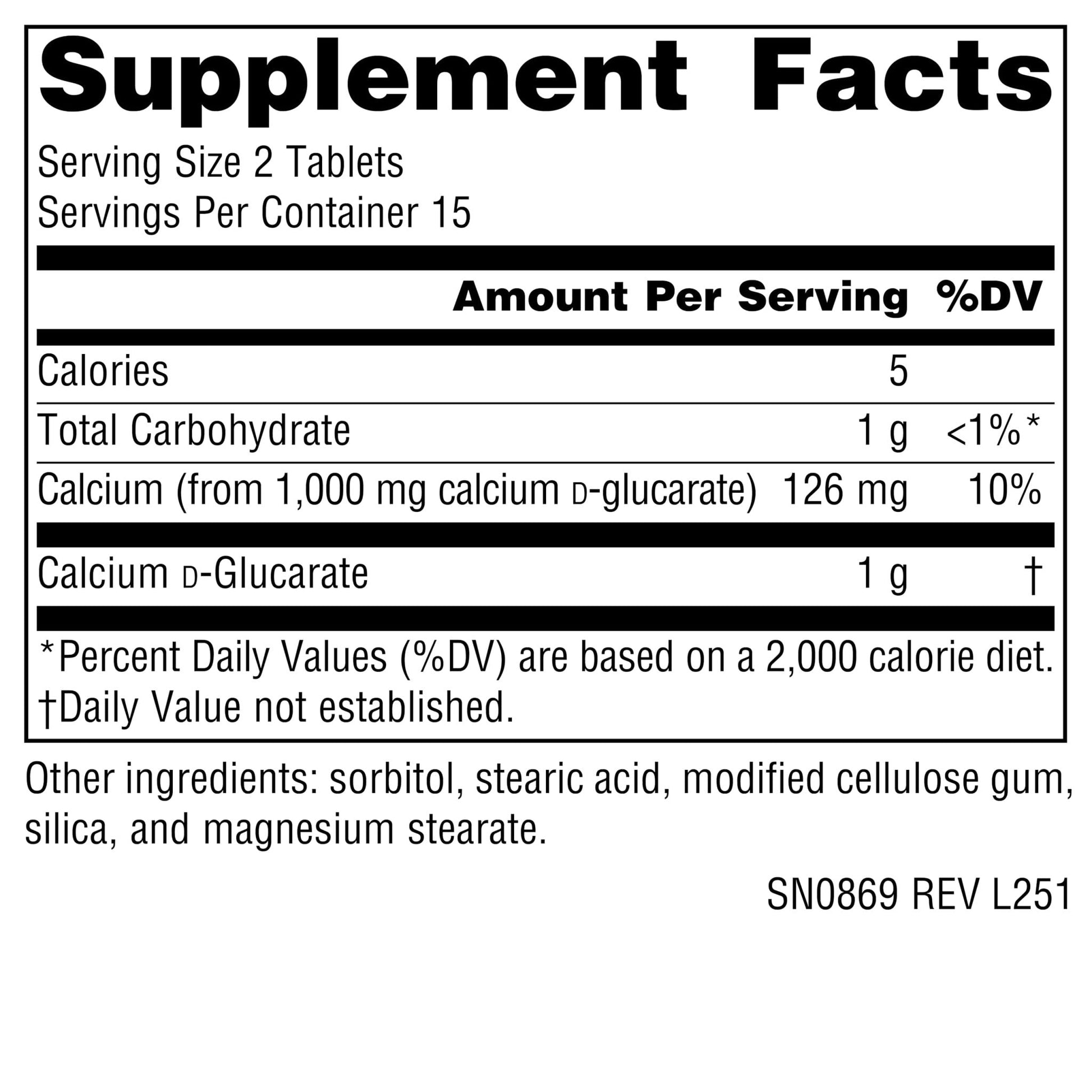 Source Naturals Calcium D-Glucarate, Cellular Detoxifier* 500mg - 30 Tablets - Maple Wellness Supplements