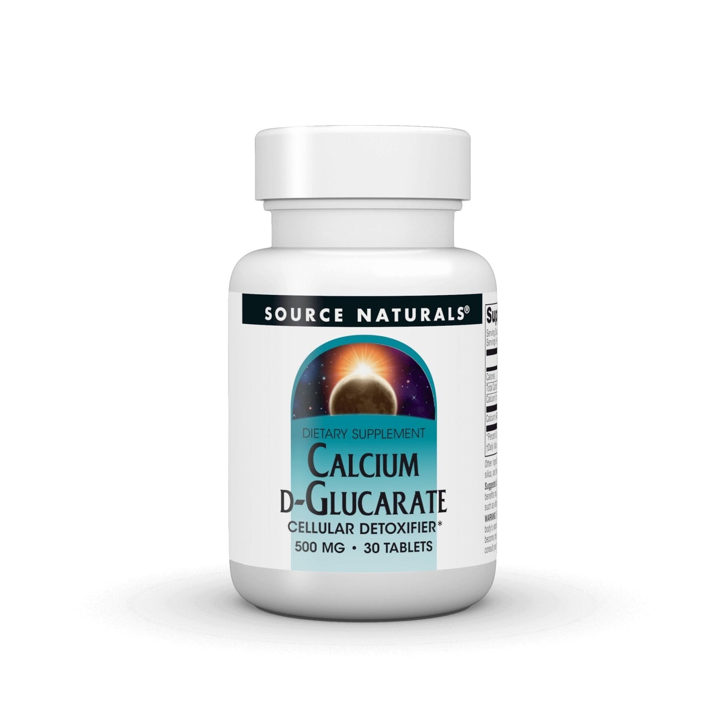 Source Naturals Calcium D-Glucarate, Cellular Detoxifier* 500mg - 30 Tablets - Maple Wellness Supplements