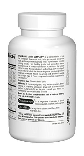 Source Naturals Hyaluronic Joint Complex with Glucosamine, Chondroitin & MSM Extra - Maple Wellness Supplements