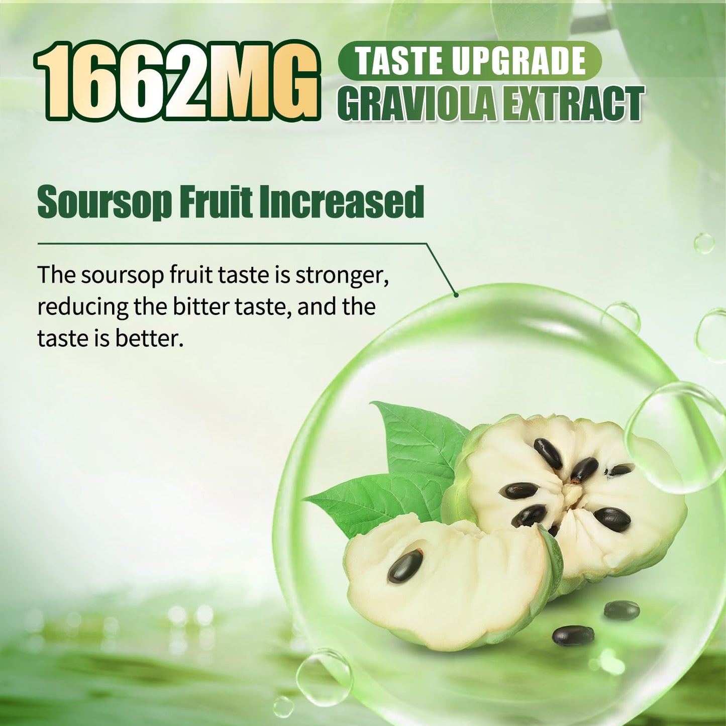 Soursop Bitters Liquid for Digestive Health,Gut Detox&Cleanse,Antioxidant,Immune Support,Skin Health-Pure 15 Herb Guanabana Tea with Black Seed,Moringa & Turmeric - Maple Wellness Supplements