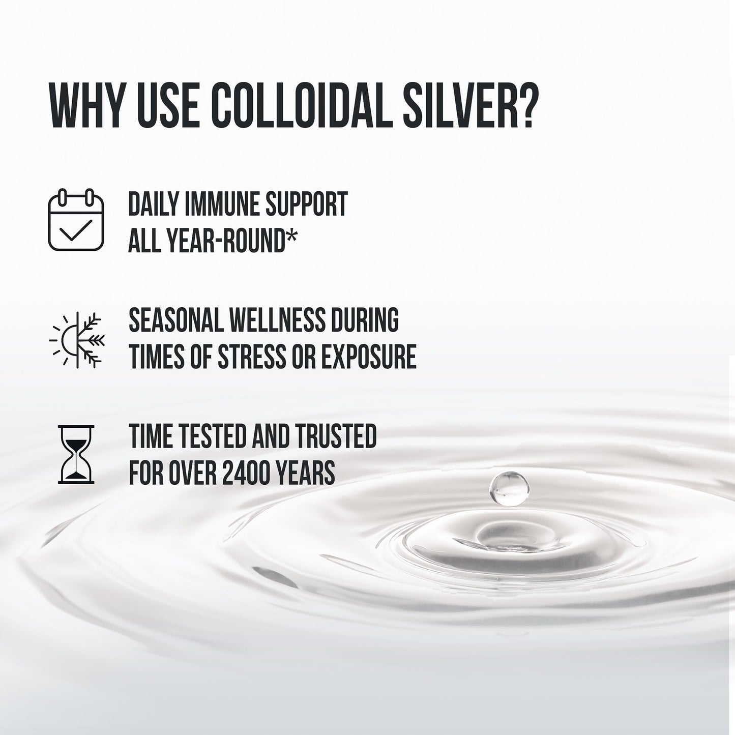 Sovereign Silver Immune Support - Colloidal Silver, Bio-Active Silver Hydrosol, 10 ppm, Liquid Dropper, 4 Fl Oz, (118 mL) - Maple Wellness Supplements