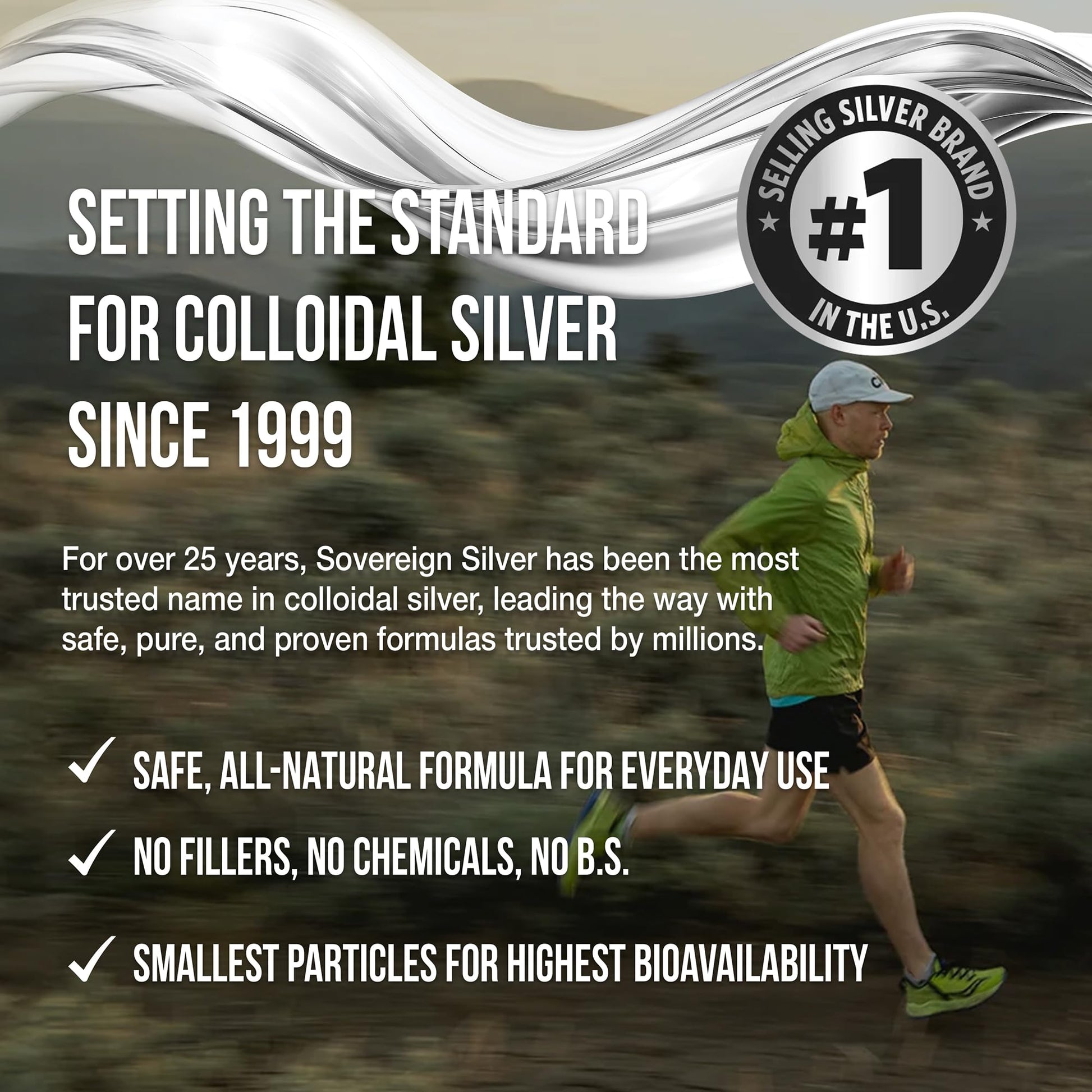 Sovereign Silver Immune Support - Colloidal Silver, Bio-Active Silver Hydrosol, 10 ppm, Liquid Dropper, 4 Fl Oz, (118 mL) - Maple Wellness Supplements