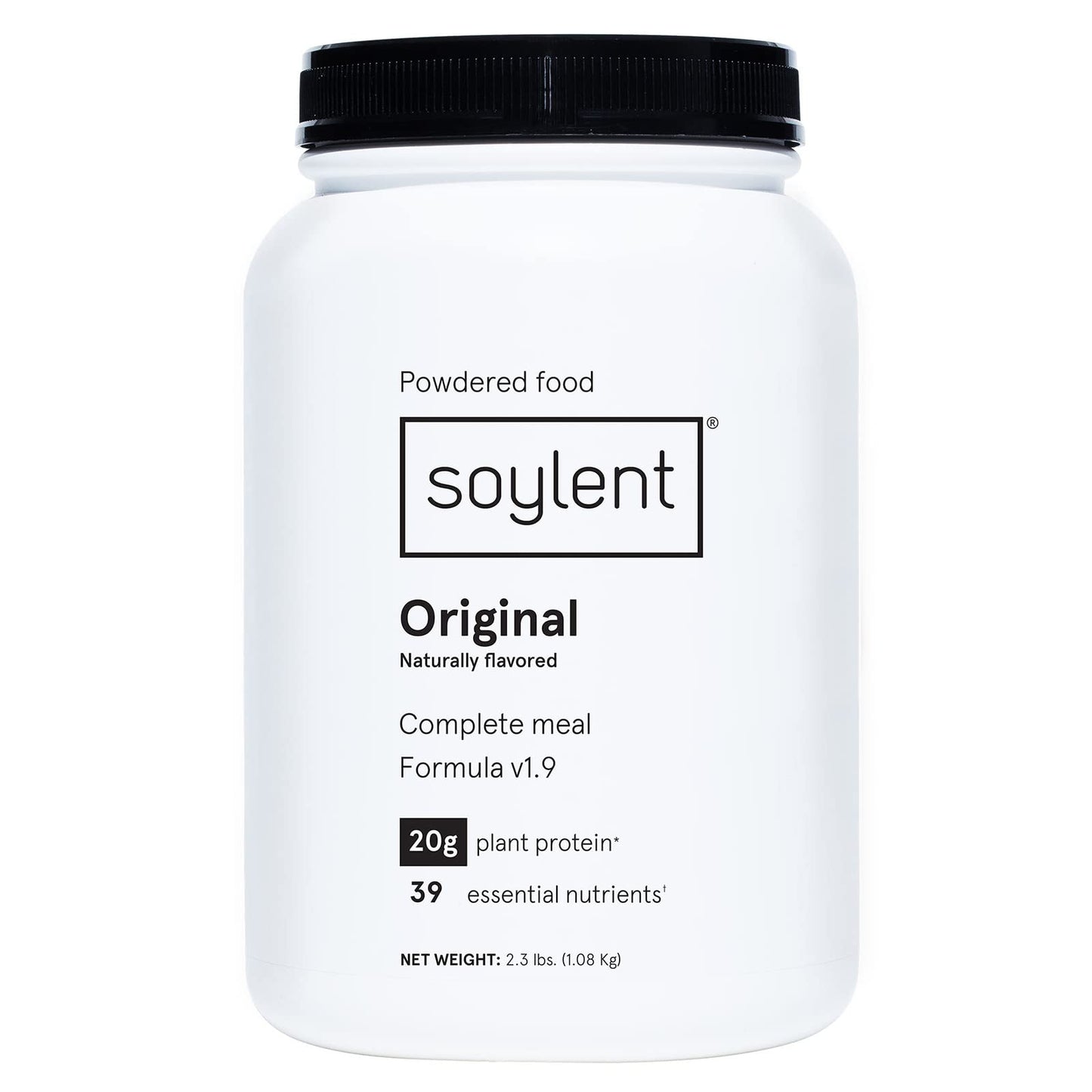 Soylent Complete Nutrition Gluten-Free Vegan Protein Meal Replacement Powder, Original, 36.8 Oz - Maple Wellness Supplements