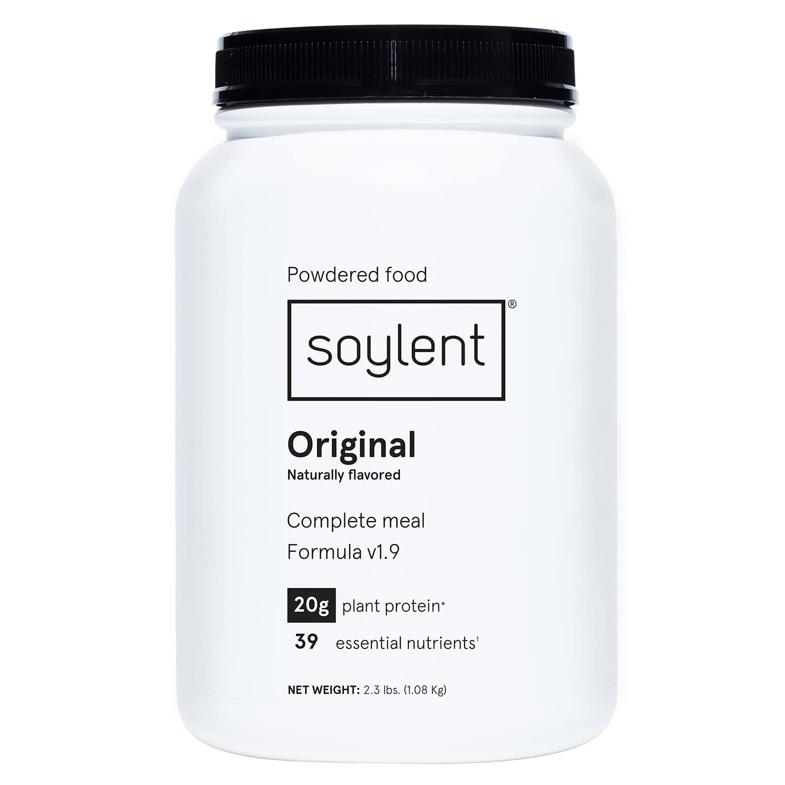 Soylent Complete Nutrition Gluten-Free Vegan Protein Meal Replacement Powder, Original, 36.8 Oz - Maple Wellness Supplements