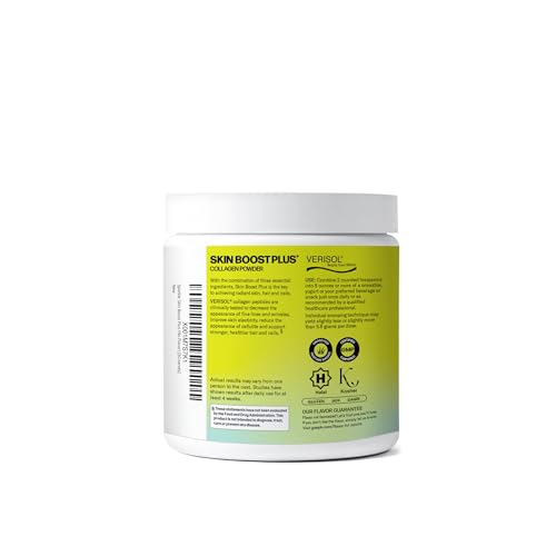 Sparkle Wellness VERISOL Bioactive Hydrolyzed Collagen Peptides | Collagen Powder Supplement with Vitamin C & Hyaluronic Acid for Hair, Skin, and Nail Health | Skin Boost Plus (No Flavor) [30-Serves] - Maple Wellness Supplements