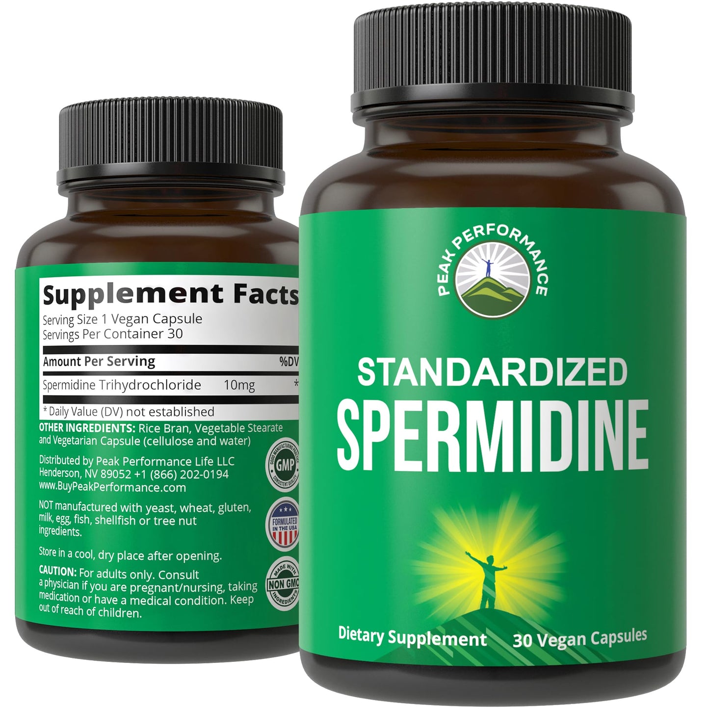 Spermidine Supplement Ultra High Strength Standardized to 99% Spermidine Trihydrochloride. More Potent Than Wheat Germ Extract. Vegan Capsules for Healthy Aging, Longevity. USA Tested Supplements - Maple Wellness Supplements