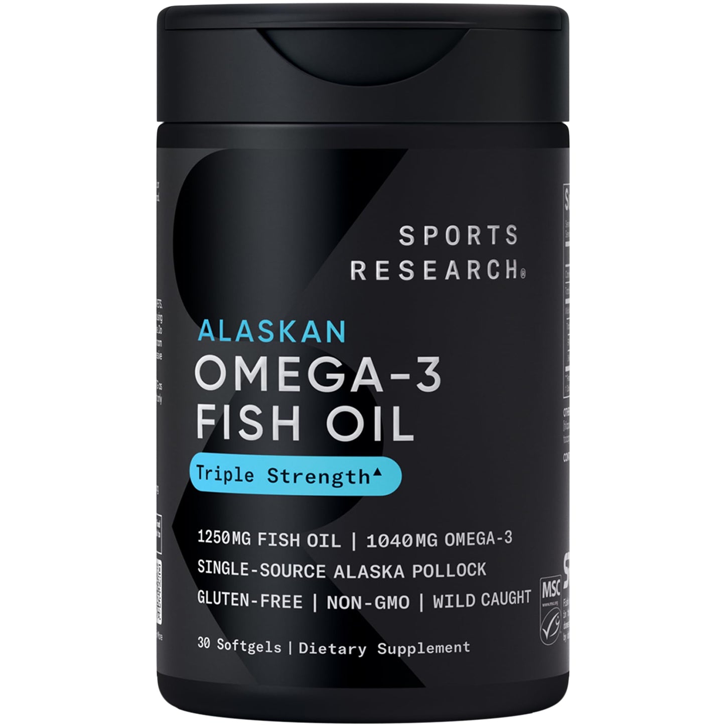 Sports Research® Cognitive Health Support Pack - Triple Strength Omega 3 Fish Oil EPA DHA Fatty Acids from Wild Alaskan Pollock & Magtein Magnesium L-Threonate - Maple Wellness Supplements