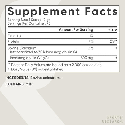 Sports Research® Gut Health Pack - Daily Probiotics w/Lacto & Bifido Probiotic Strains (60 Billion CFU) and U.S. Sourced Bovine Colostrum Powder w/IgG Antibodies for Gut Health & Digestive Support - Maple Wellness Supplements