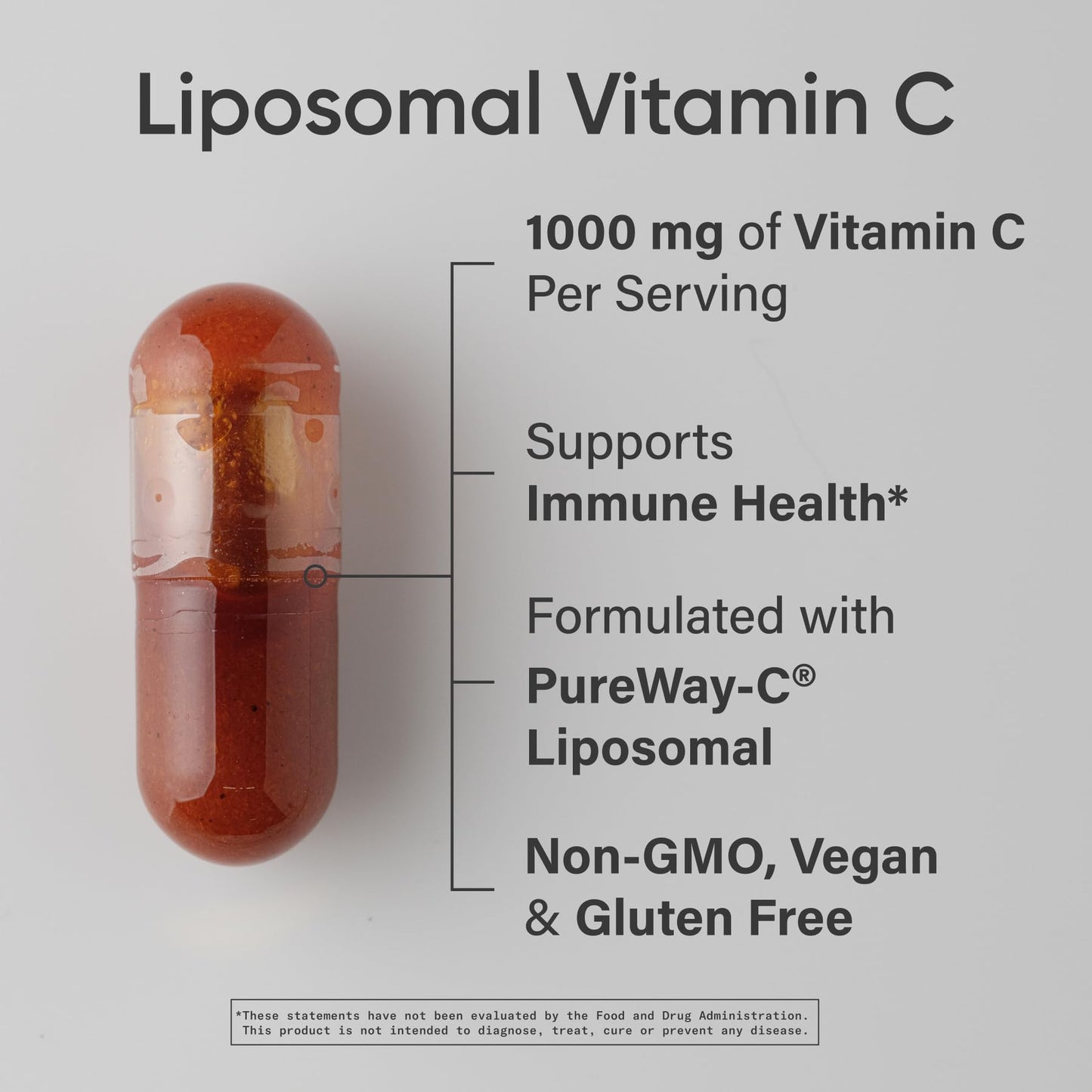 Sports Research® High Potency Liposomal Vitamin C Supplement 1000 mg – Certified Vegan, Non-GMO, Gluten Free | Antioxidant & Immune Support | Ascorbic Acid Vitamin C | 180 Liquid Veggie Capsules - Maple Wellness Supplements