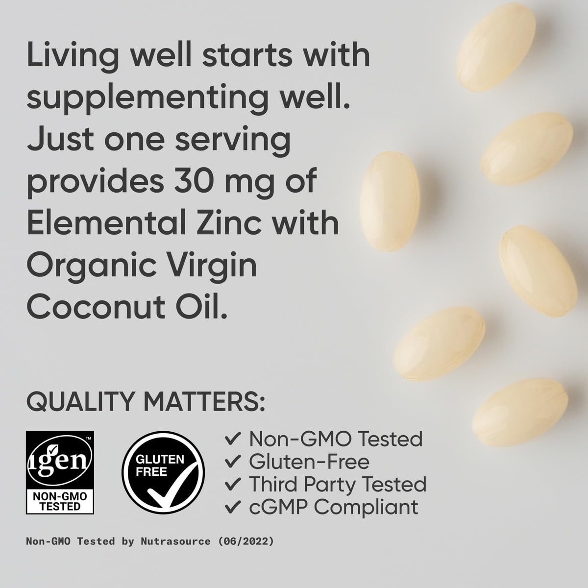 Sports Research High Potency Zinc Picolinate 30mg with Organic Coconut Oil | Highly Absorbable Zinc Supplement for Healthy Immune & Enzyme Function - Maple Wellness Supplements