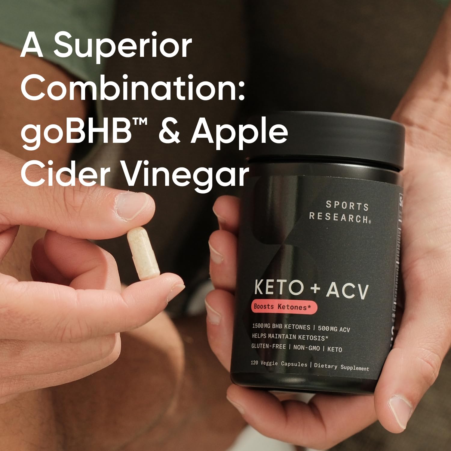 Sports Research® Keto ACV Capsules - Diet Kit System with 500mg of Apple Cider Vinegar - Maple Wellness Supplements