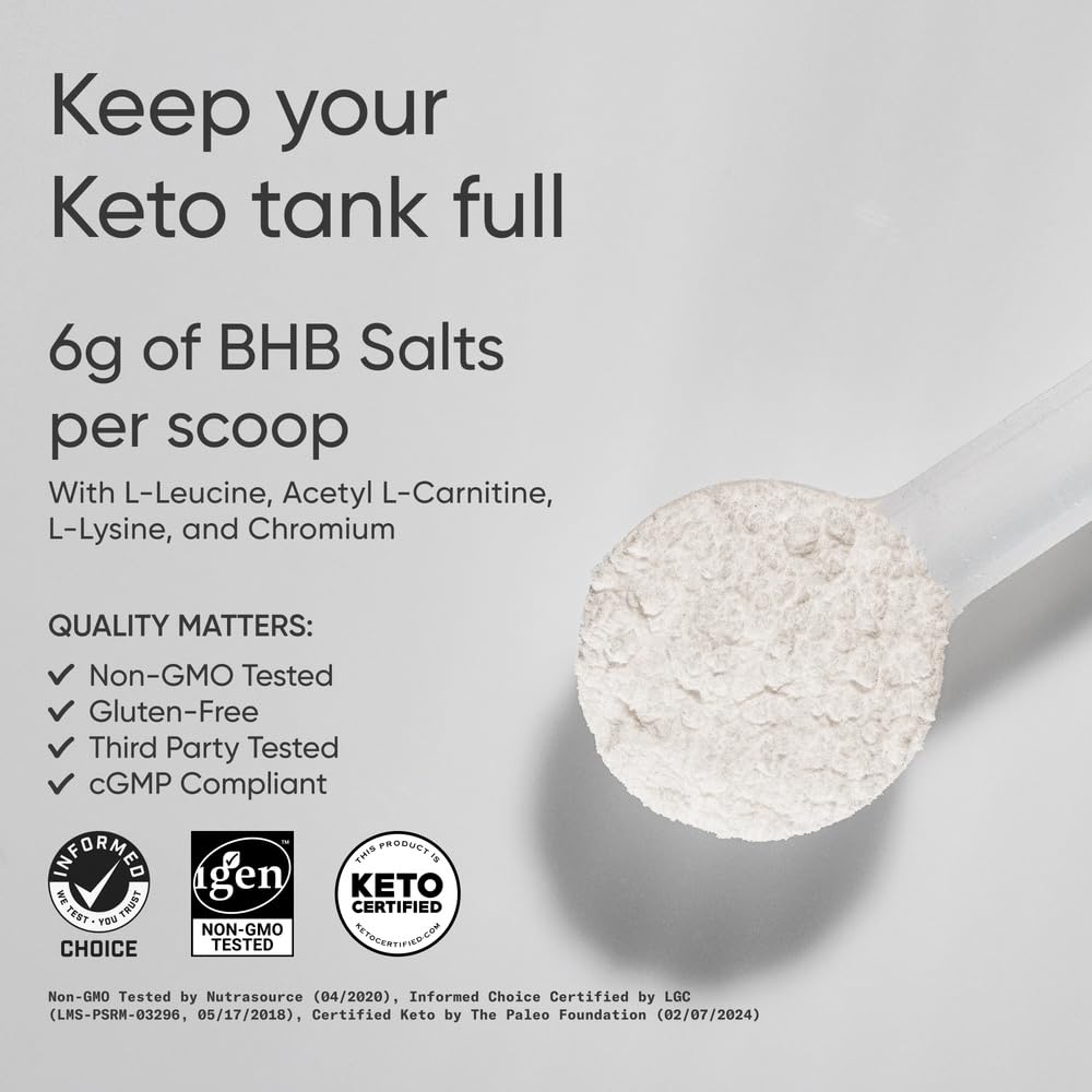 Sports Research® Keto Plus Exogenous Ketones with goBHB® - Premium Keto Powder Supporting Ketosis, Energy & Cognitive Function - Keto Certified · Vegan Friendly · 30 Servings (Raspberry Lemonade) - Maple Wellness Supplements