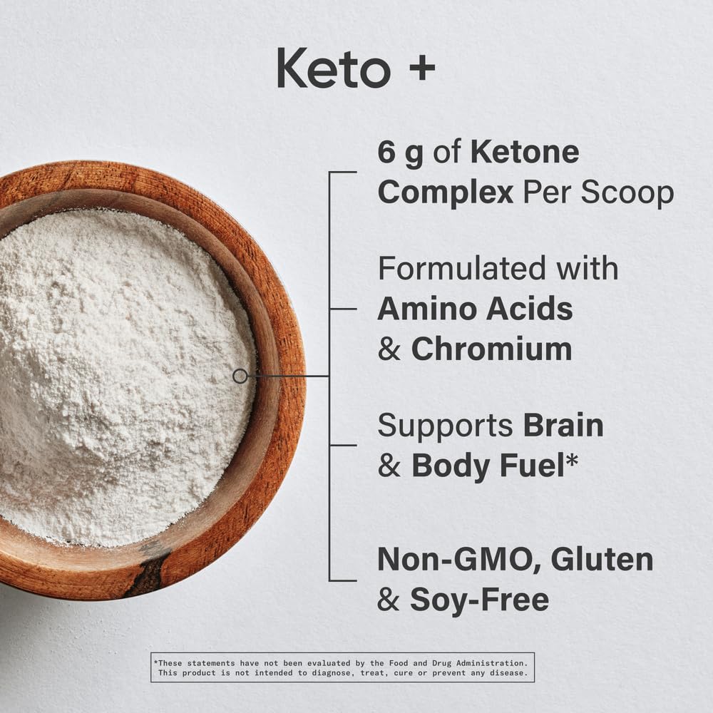 Sports Research® Keto Plus Exogenous Ketones with goBHB® - Premium Keto Powder Supporting Ketosis, Energy & Cognitive Function - Keto Certified · Vegan Friendly · 30 Servings (Raspberry Lemonade) - Maple Wellness Supplements