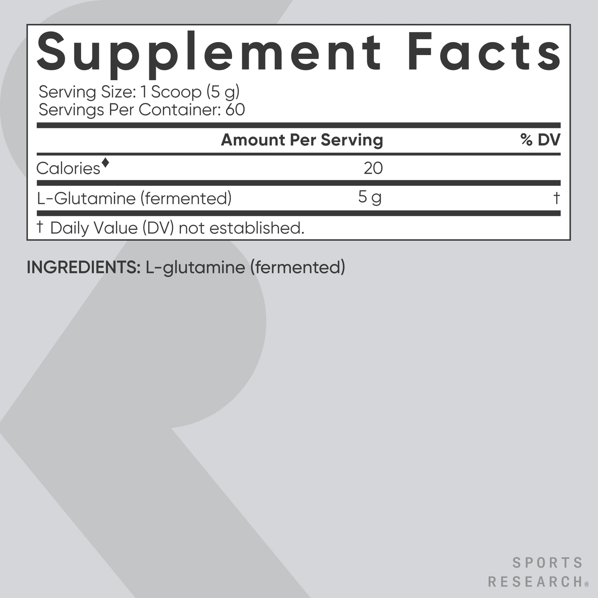 Sports Research L-Glutamine - Workout Recovery, Immune Health & Gut Health Support - 5 G Per Serving - 10.58 Oz - Maple Wellness Supplements