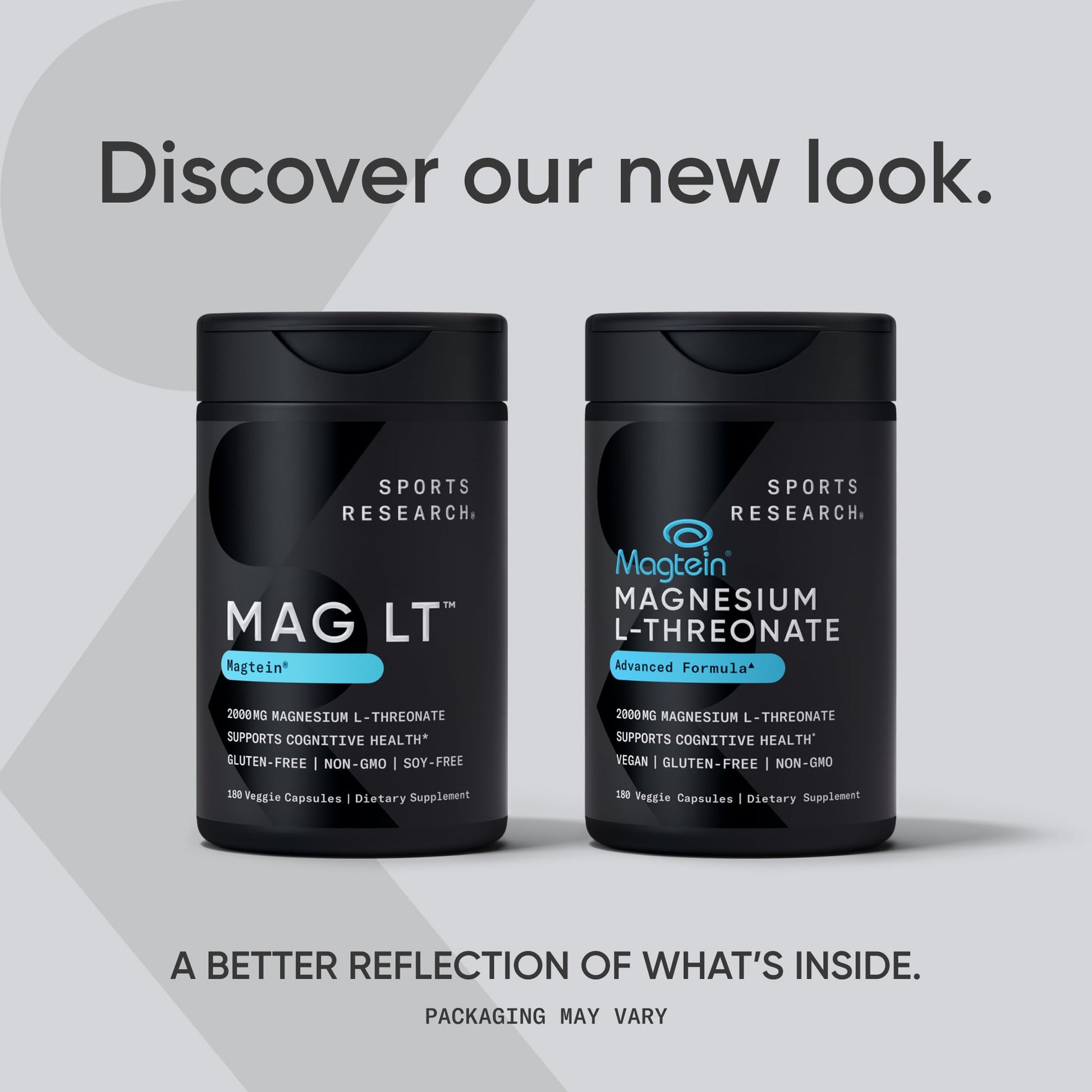 Sports Research® Magnesium L-Threonate Capsules 2000mg - High-Absorption Magtein® for Enhanced Brain Health, Memory, Focus & Restful Sleep Support - Vegan · Non-GMO · Gluten Free - 90 Count - Maple Wellness Supplements
