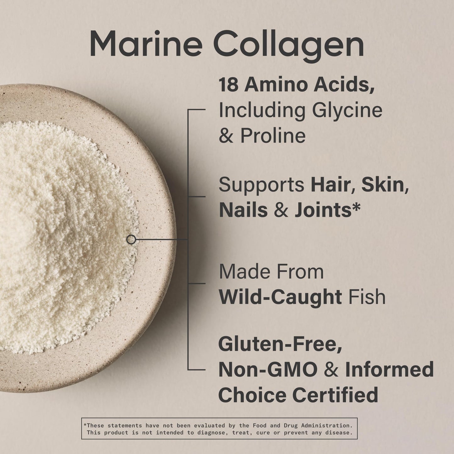 Sports Research Marine Collagen Peptides Powder - Sourced from Wild-Caught Fish, Pescatarian Friendly, Keto Certified & Non-GMO Tested - Maple Wellness Supplements