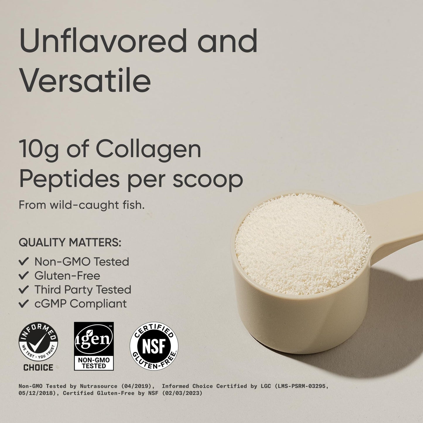 Sports Research Marine Collagen Peptides Powder - Sourced from Wild-Caught Fish, Pescatarian Friendly, Keto Certified & Non-GMO Tested - Maple Wellness Supplements