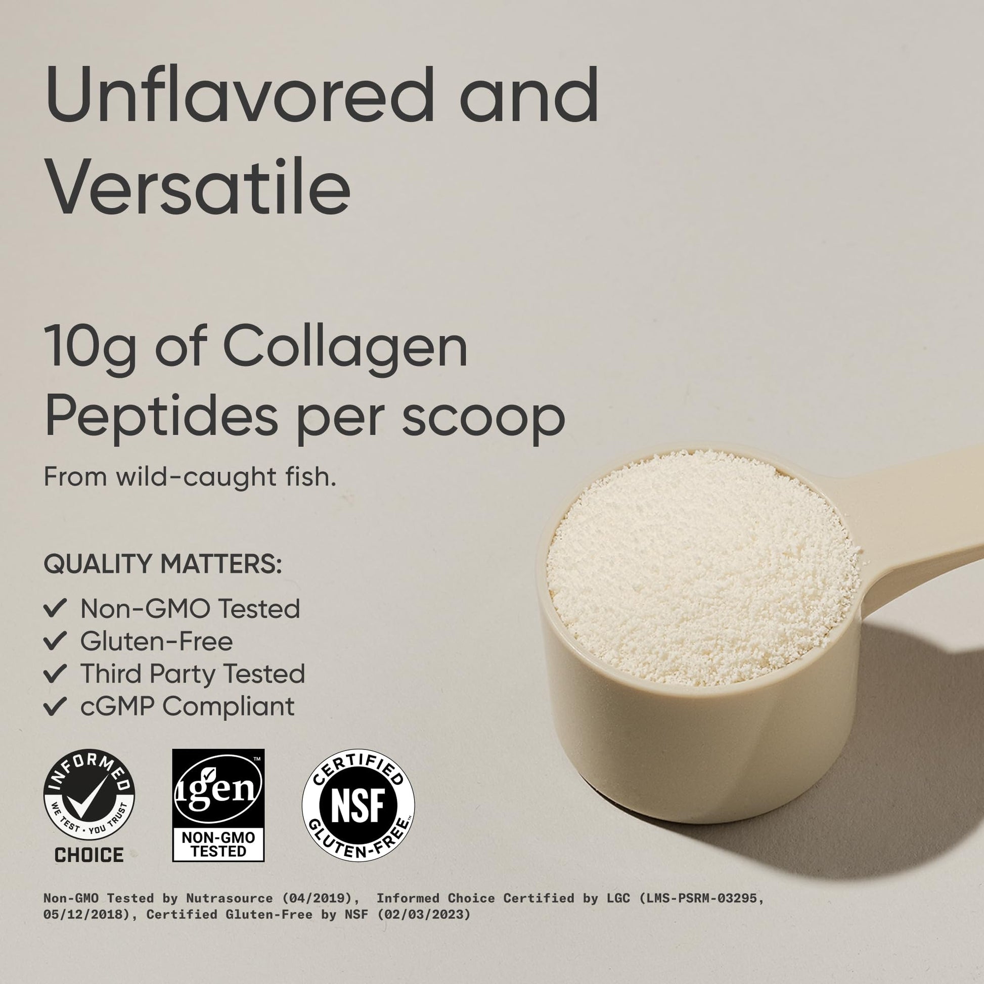 Sports Research Marine Collagen Peptides Powder - Sourced from Wild-Caught Fish, Pescatarian Friendly, Keto Certified & Non-GMO Tested - Maple Wellness Supplements