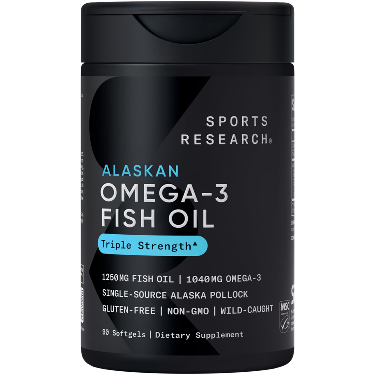 Sports Research® Omega-3 Fish Oil Bundle - Total Omega-3 2200mg (Krill, Salmon & Pollock) + Triple Strength Fish Oil 1250mg - High EPA & DHA Supplement - Maple Wellness Supplements