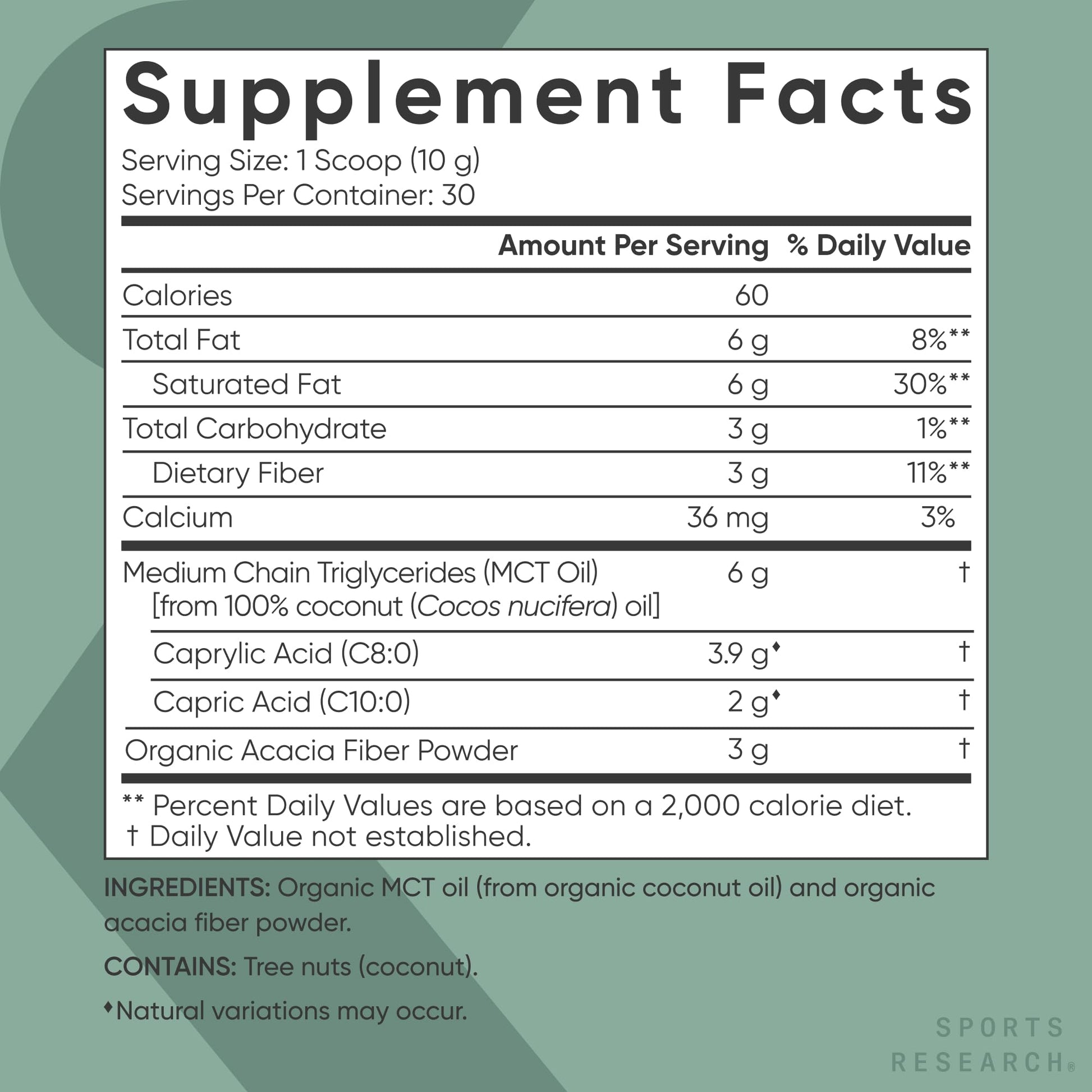 Sports Research Organic MCT Oil Powder - Keto & Vegan MCTs C8, C10 from Coconuts - Fatty Acid Brain & Body Fuel*, Non-GMO & Gluten Free - Unflavored, Perfect in Coffee, Tea & Protein Shakes - 10.6 oz - Maple Wellness Supplements