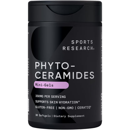 Sports Research® Supplements for Women Pack - Phytoceramides 350mg for Healthy Skin and Hydration + Biotin-Infused Collagen Peptides Complex - Maple Wellness Supplements
