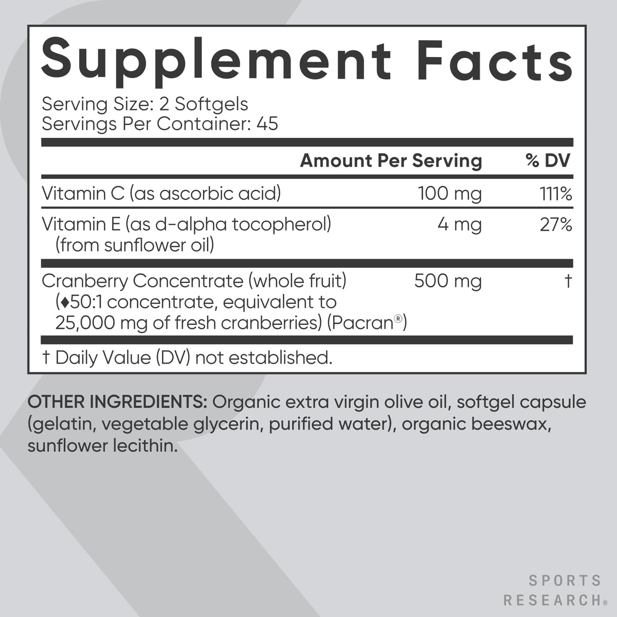 Sports Research® Supplements for Women Pack - Women's Probiotics with Prebiotics 65 Billion CFU (30 Capsules) and Cranberry Fruit Complex Supplement (90 Softgels) - Maple Wellness Supplements