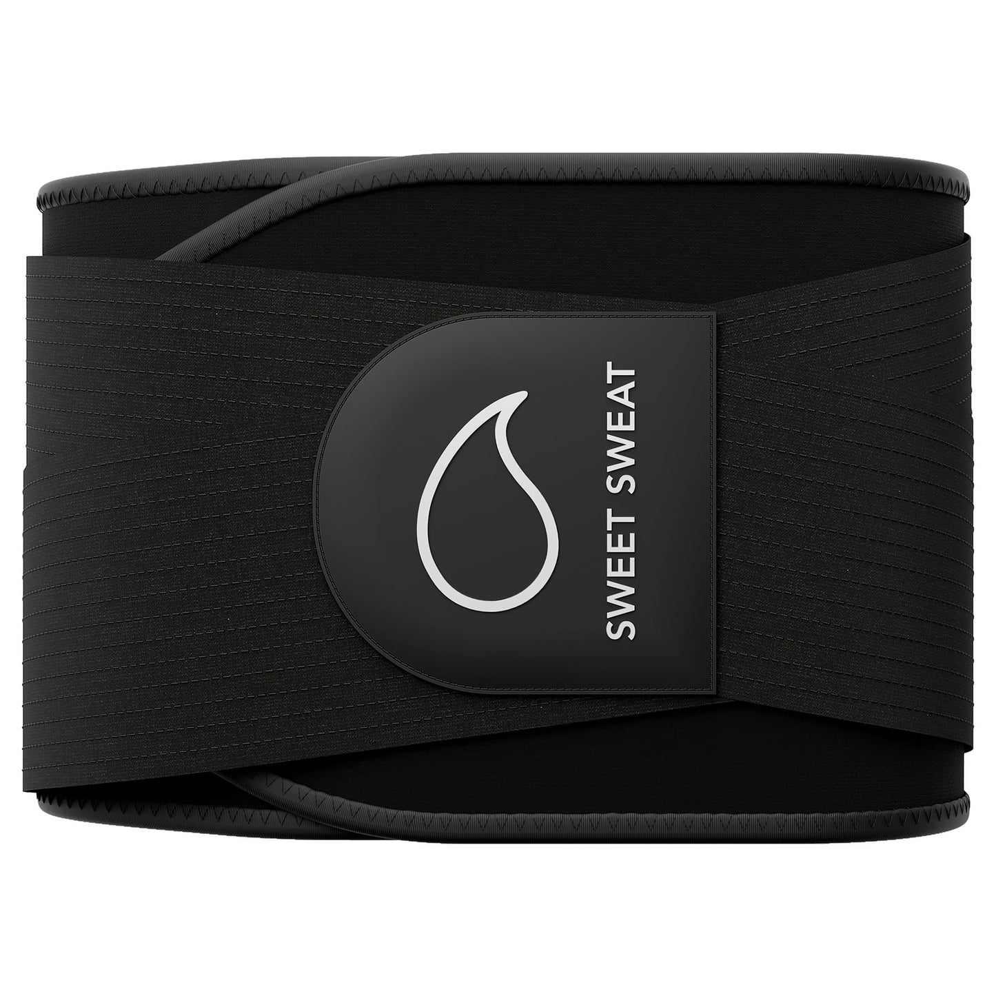 Sports Research Sweet Sweat Pro Series Waist Trimmer - Premium Sweat Enahancing Fitness Belt w/Adjustable Straps for Back Support & Tighter Cinch - Black, (Medium/Large) - Maple Wellness Supplements