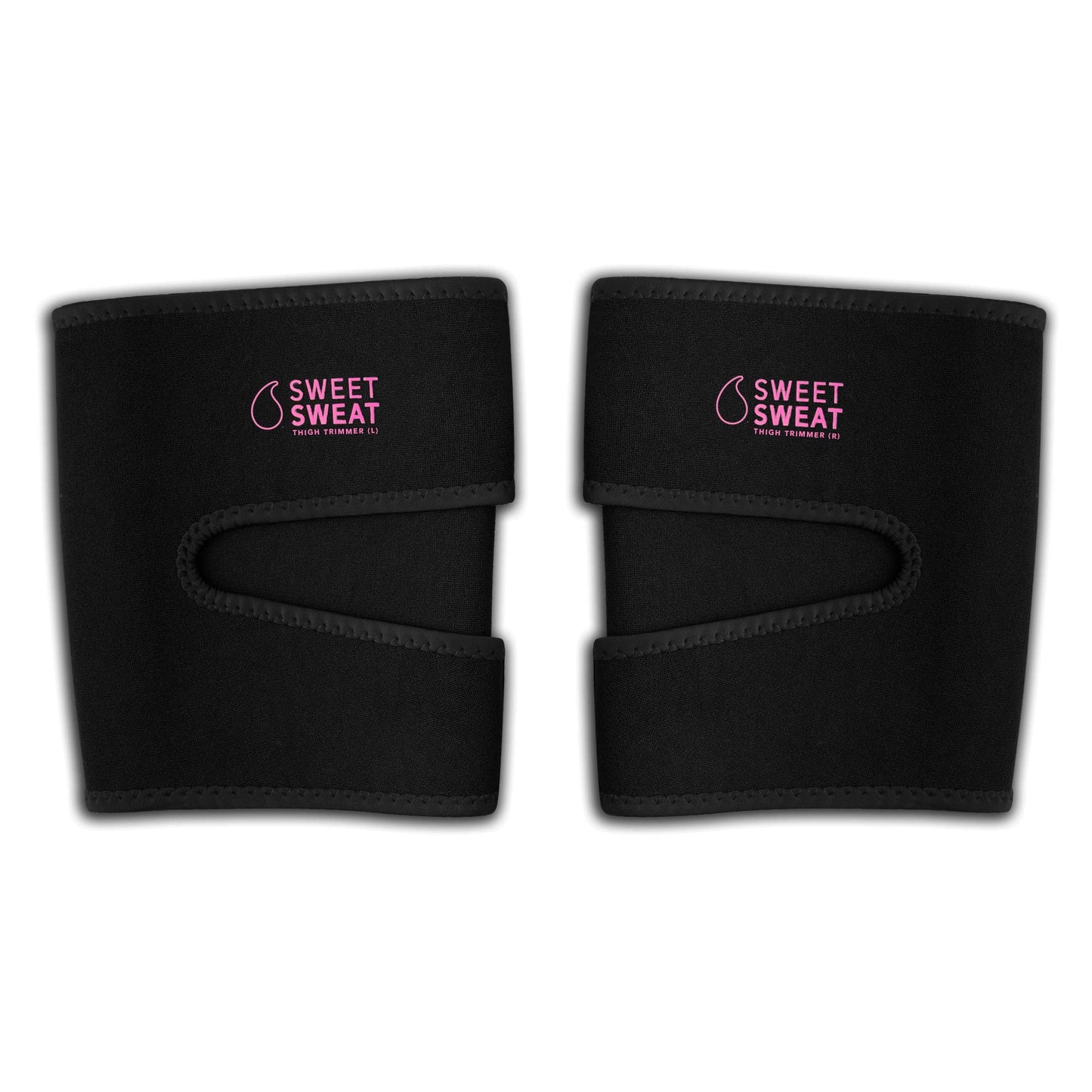 Sports Research Sweet Sweat Thigh Trimmers for Men & Women Increases Sweat & Activity to the Thighs during Exercise (Pink Logo, Medium) - Maple Wellness Supplements